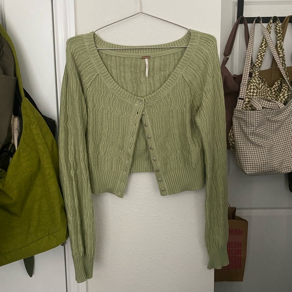 Free people Cropped Cardigan - Picture 2 of 2